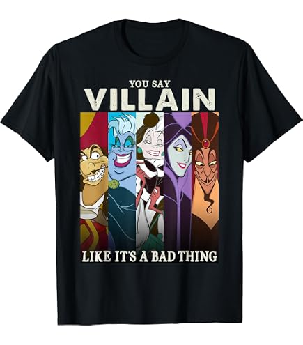 Amazon.com: Disney - Villains Bad Girls T-Shirt : Clothing, Shoes